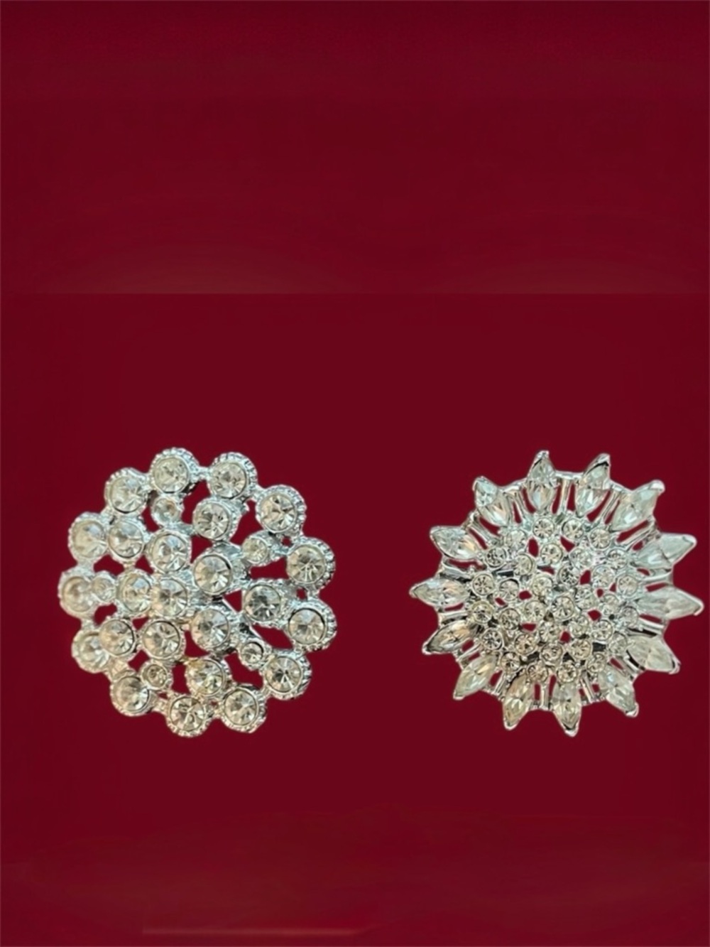 Vtg Rhinestone Pins Brooches